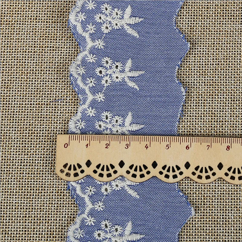 wholesale different size african french  embroidery cotton  lace trim