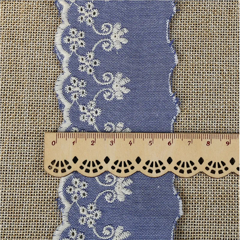 wholesale different size african french  embroidery cotton  lace trim