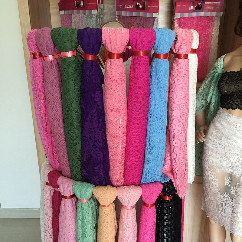 High Quality Fashionable Knitted Elastic Stretch Spandex Lace