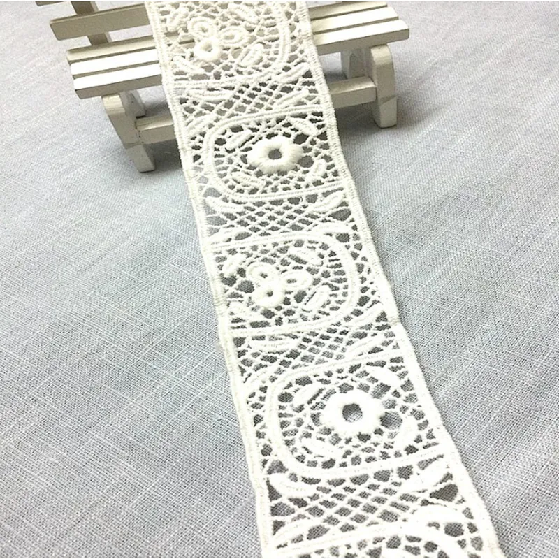 2019 embroidery african lace fabric chemical  lace trim for women dress