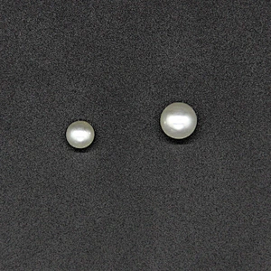Silvery without Hole Spherical 9mm ABS Pearl Beads for Clothes