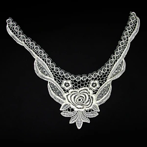 12.5cm Irregular Shape Sweet Flower Embroidery Collar Lace