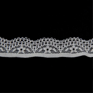 1.6cm Nylon Spandex Elastic Floral Lace Ribbon