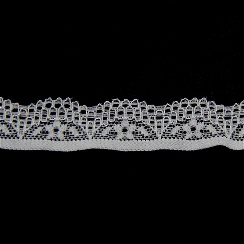 1.6cm Nylon Spandex Elastic Floral Lace Ribbon