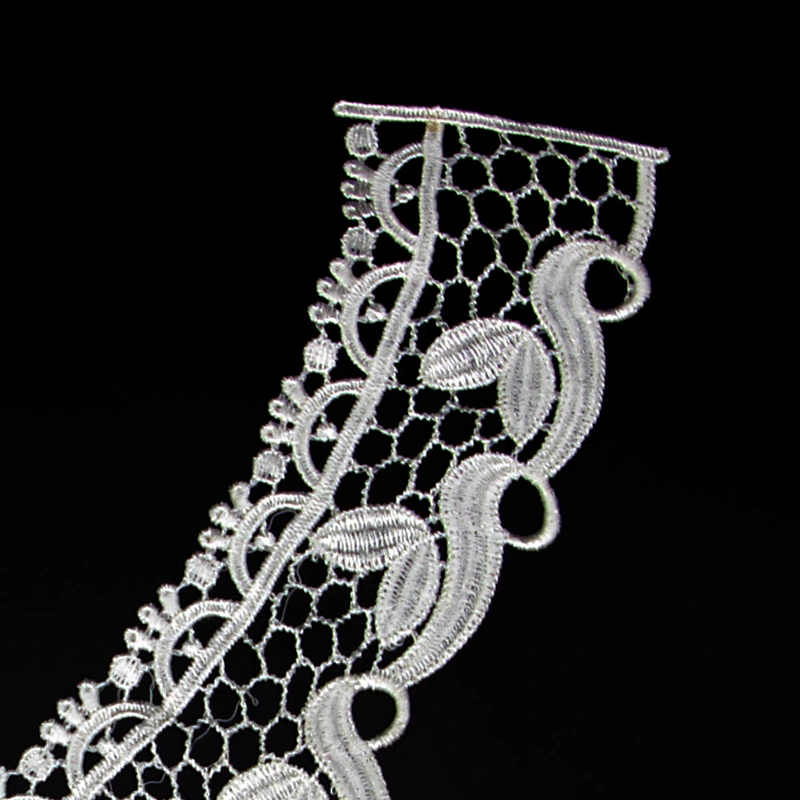 17cm Assorted Beautiful Leafs Pattern Polyester Collar Lace