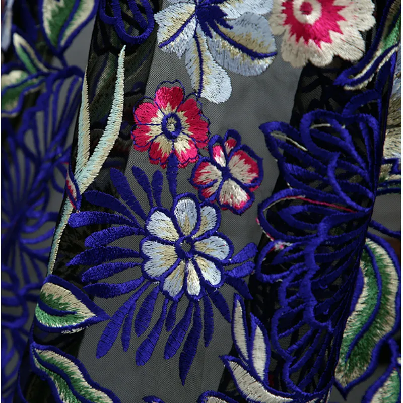 African Embroidery Mesh Lace Fabric 2019 High Quality Nigerian Lace Fabric For Women