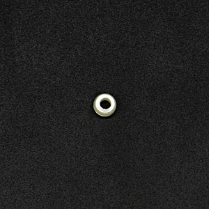 Silvery Round with One Hole 5mm Plastic Pearl Beads