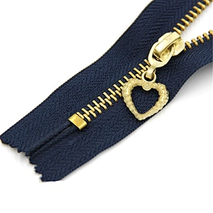 Brass teeth auto lock 4 YG slider zipper closed end 10 cm 4 inches 4# metal zipper