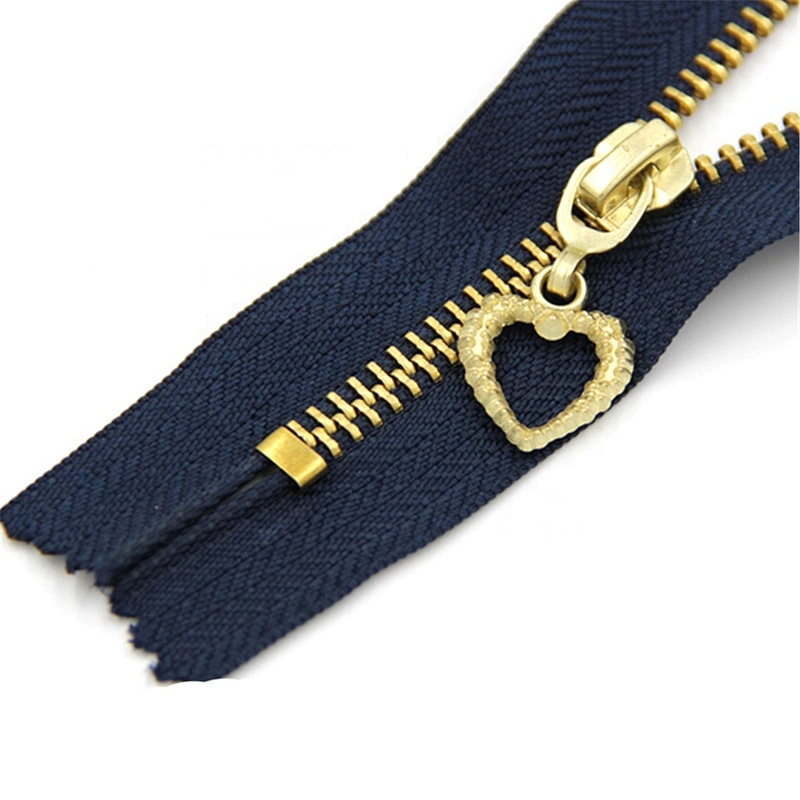 Brass teeth auto lock 4 YG slider zipper closed end 10 cm 4 inches 4# metal zipper