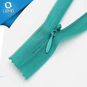 Industrial Quality Invisible Concealed Zips Lovely Colours