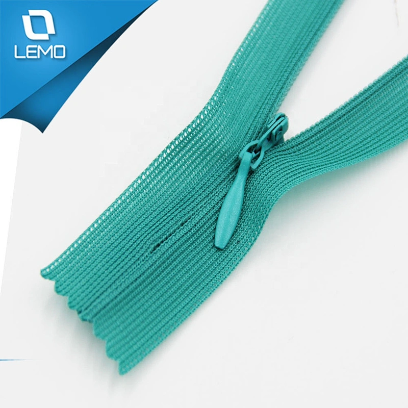Industrial Quality Invisible Concealed Zips Lovely Colours