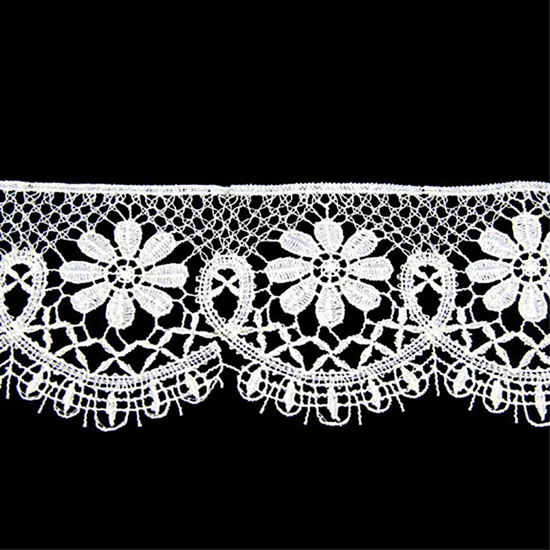 5.5cm Free Sample Lace Manufacturer 100% Cotton Embroidery Lace Trim