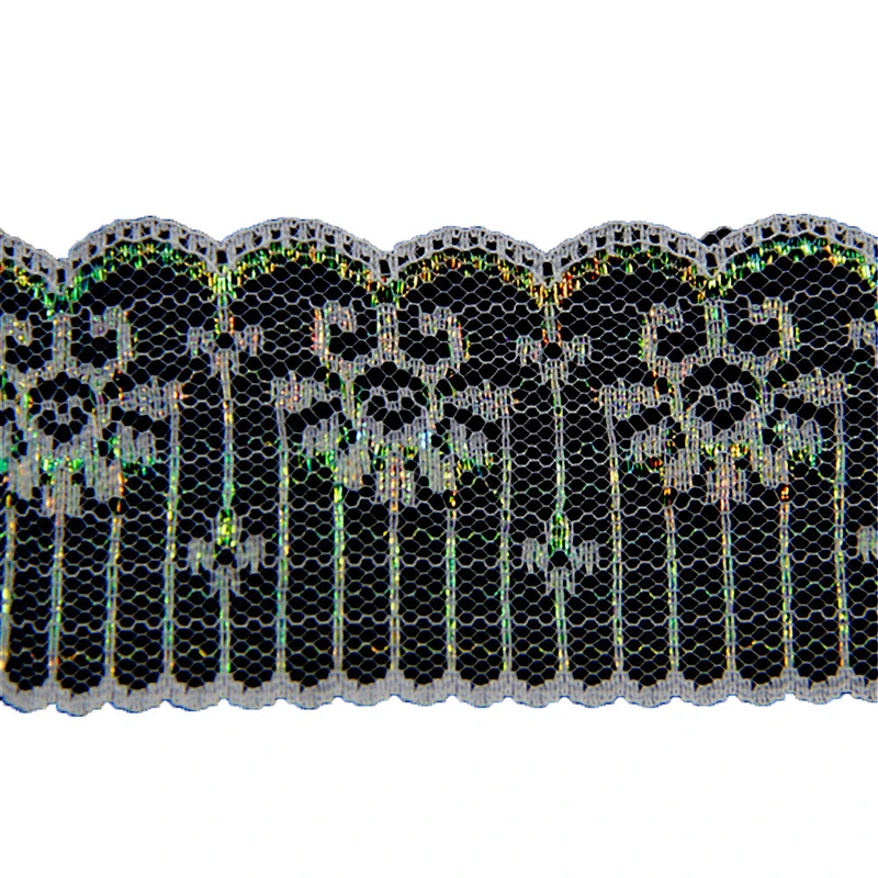 6cm Stretch Nylon Spandex Lycra Lace Trim for Cloth Decoration