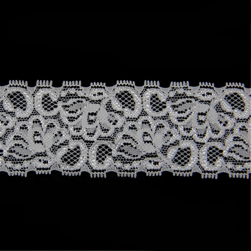 2.5cm Sexy Nylon Spandex Elastic Stretch Lace Trim