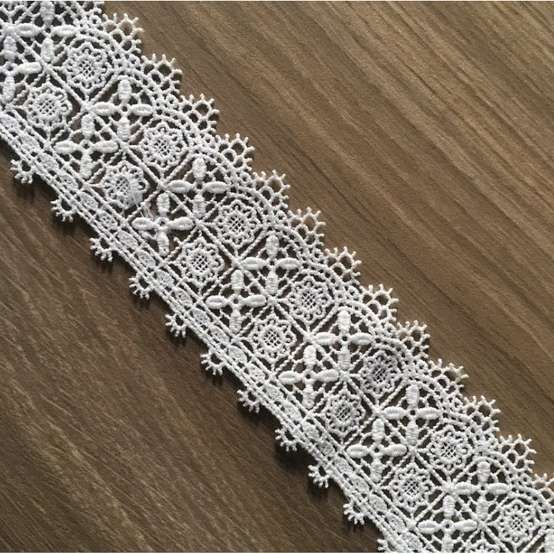 french wholesale Bilateral 5CM polyester chemical embroidery lace designs