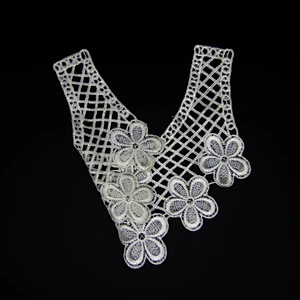 12cm  2019 New Style Polyester Collar Vivid Decorative Flower pattern Lace