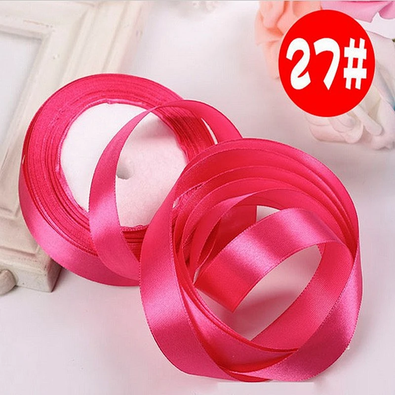 Colorful 6 Inch Polyester Satin Ribbon