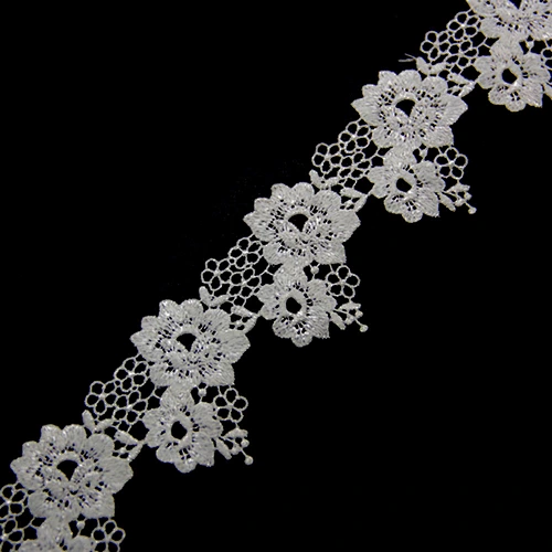 5.5cm New Design 3d Flower Chemical Embroidery Lace Trim