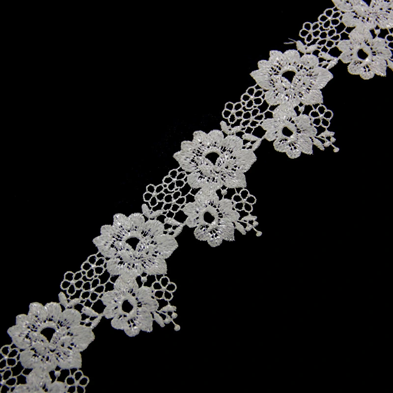 5.5cm New Design 3d Flower Chemical Embroidery Lace Trim