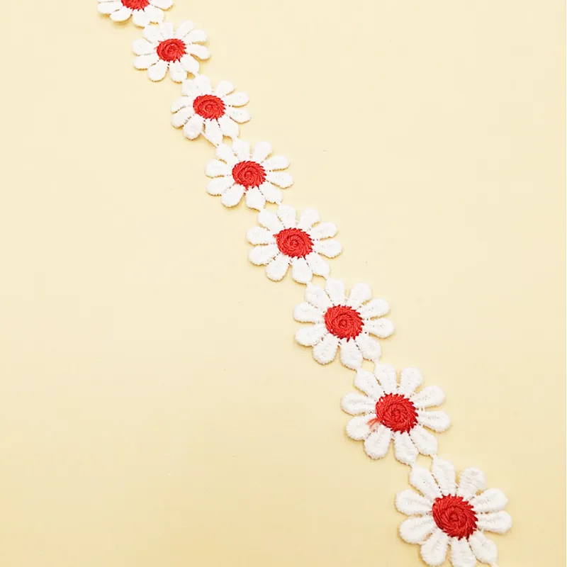 lace fabric flower chemical lace trim for lace dress