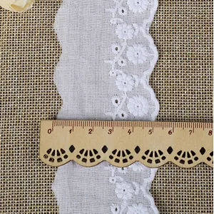 different size  african french embroidery cotton lace for dress