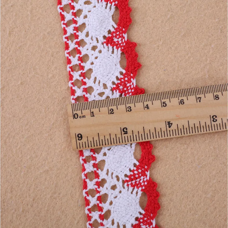 African Multicolor 4CM 100% cotton lace