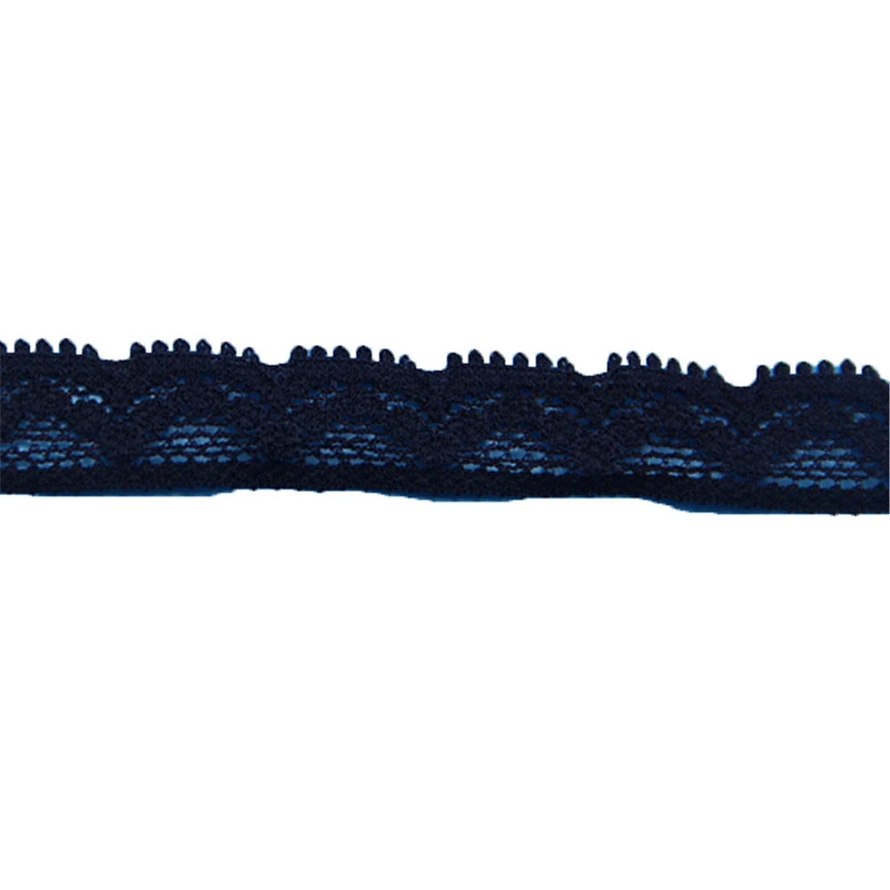 1.2cm Nylon Lycra Spandex Elastic Flower Lace Ribbon