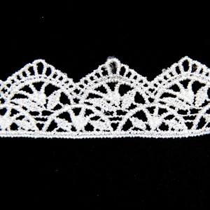 1.5CM Fashion Wholesale  Water Soluble Polyester Embroidery Chemical Lace Trim