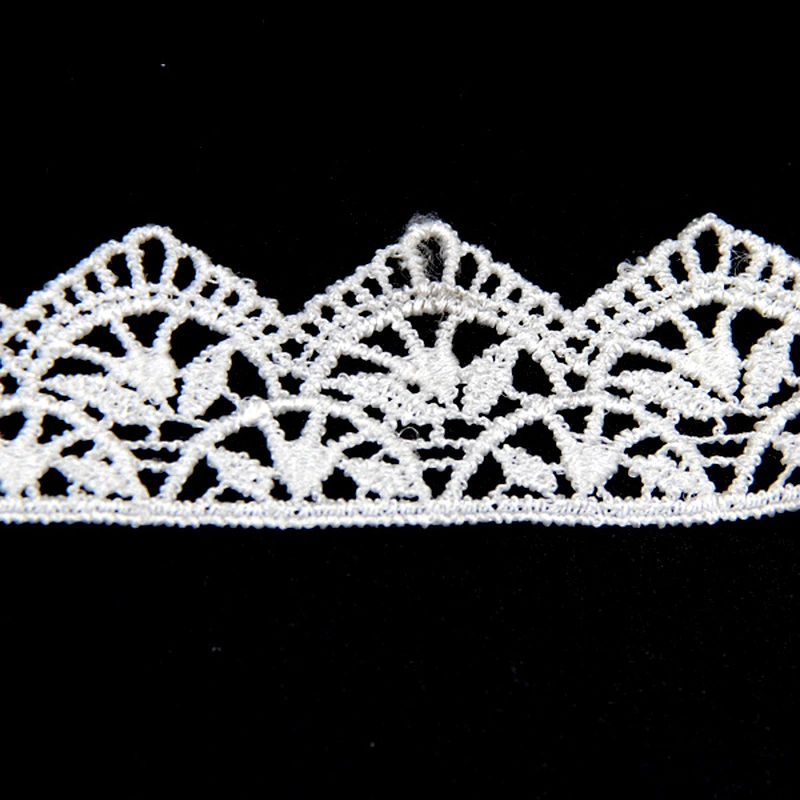 1.5CM Fashion Wholesale  Water Soluble Polyester Embroidery Chemical Lace Trim