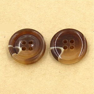 Custom polyester shirt button for garment