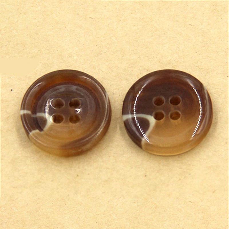 Custom polyester shirt button for garment