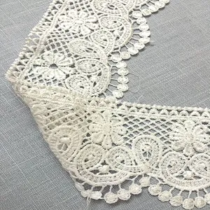 african lace fabric embroidery polyester lace  trim design chemical lace