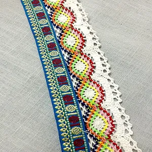 2019 embroidery polyester  lace trim lace ribbon  for lace dress