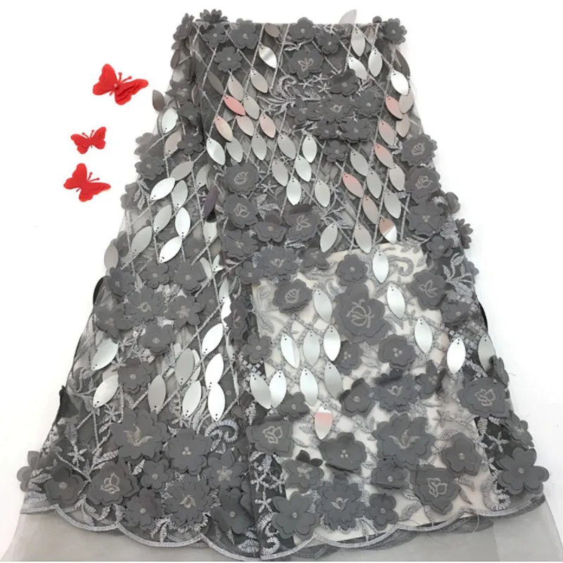 2019 high quality best selling new design applique mesh lace fabric wedding fabric