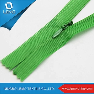 Gross Length Multi-color 3# Custom Competitive Price Invisible Nylon Zipper Wholesale