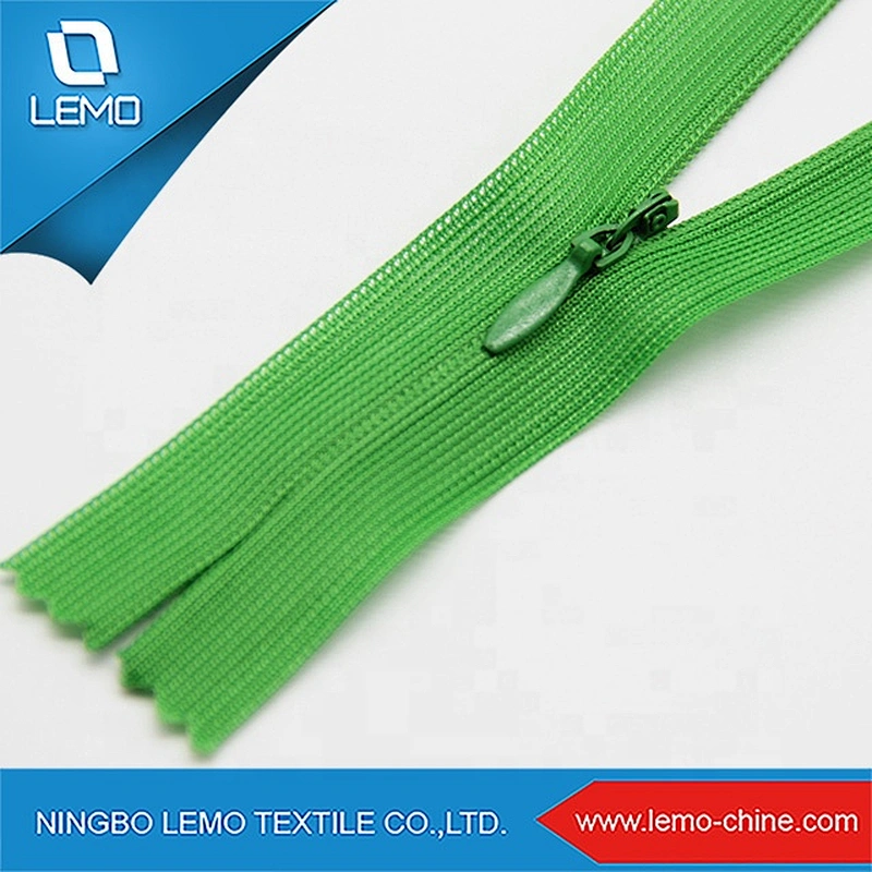 Gross Length Multi-color 3# Custom Competitive Price Invisible Nylon Zipper Wholesale