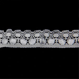 2.3cm Lingerie Stretch Spandex Lace Trimming with Flower Design