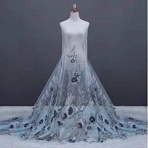 African Embroidery Mesh Lace Fabric 2019 High Quality Nigerian Lace Fabric For Women