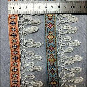 Fashion national embroidery lace accessories vintage clothing fabric accessories embroidery lace ribbon