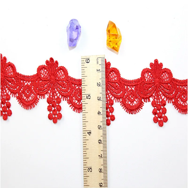 African Multicolor 4CM polyester underwear lace trim