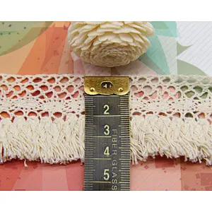 4cm Cotton Crochet Lace with Fashion Design