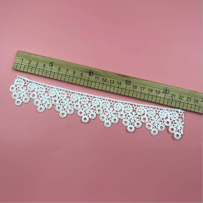 Hot sale different design hollow lace Garment home afican/french designs polyester embroidery lace for dress