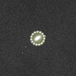 New Silvery 8mm Hemispherical Decorative ABS Pearl Beads