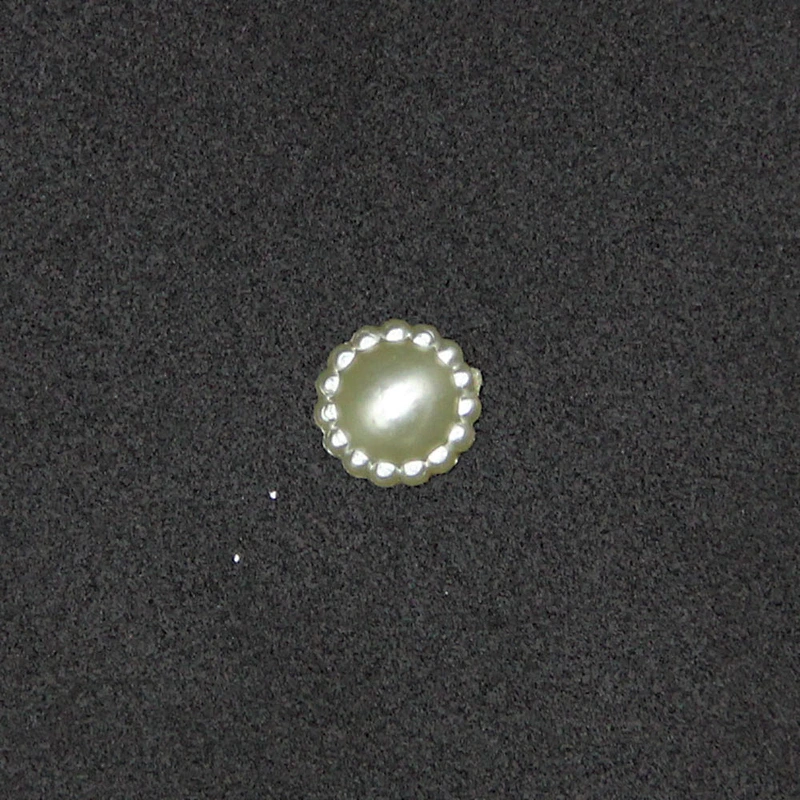 New Silvery 8mm Hemispherical Decorative ABS Pearl Beads