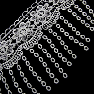 10.8cm  100% Polyester Chemical Embroidery Lace Trim