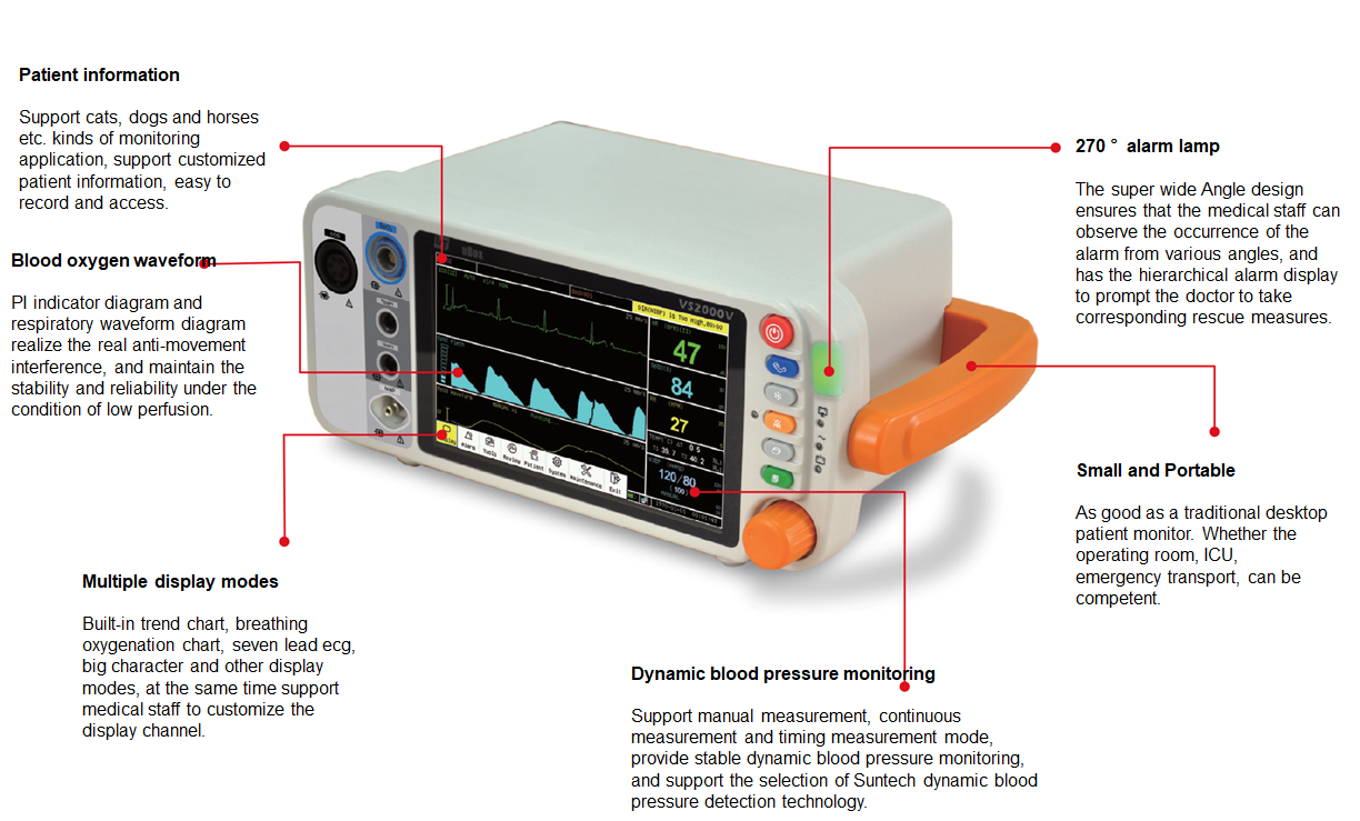 vs2000v veterinary vital signs monitor
