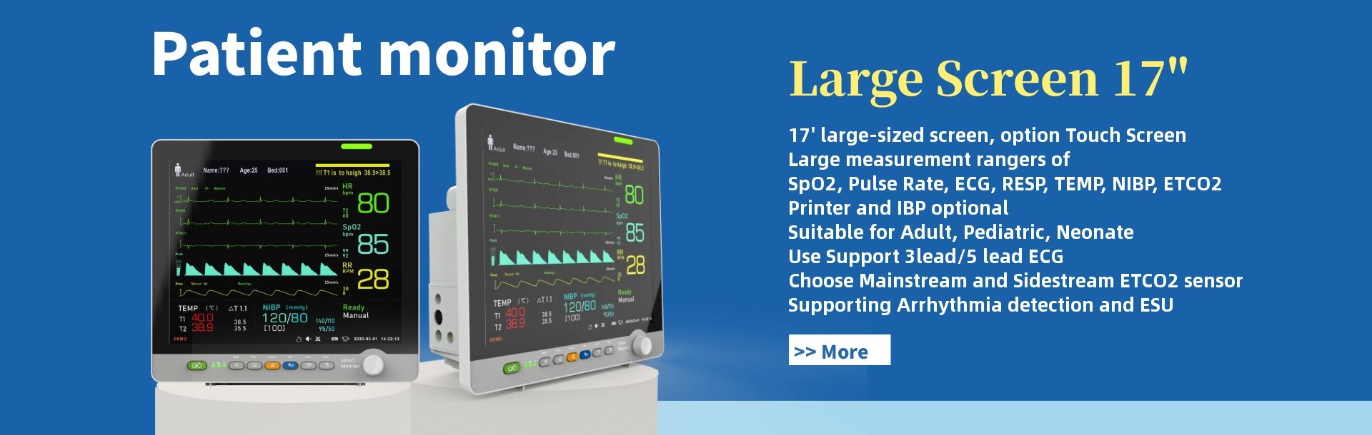Pulse oximeter,  Patient Monitor, ICU monitor, oximeter, oximetre, utech-news