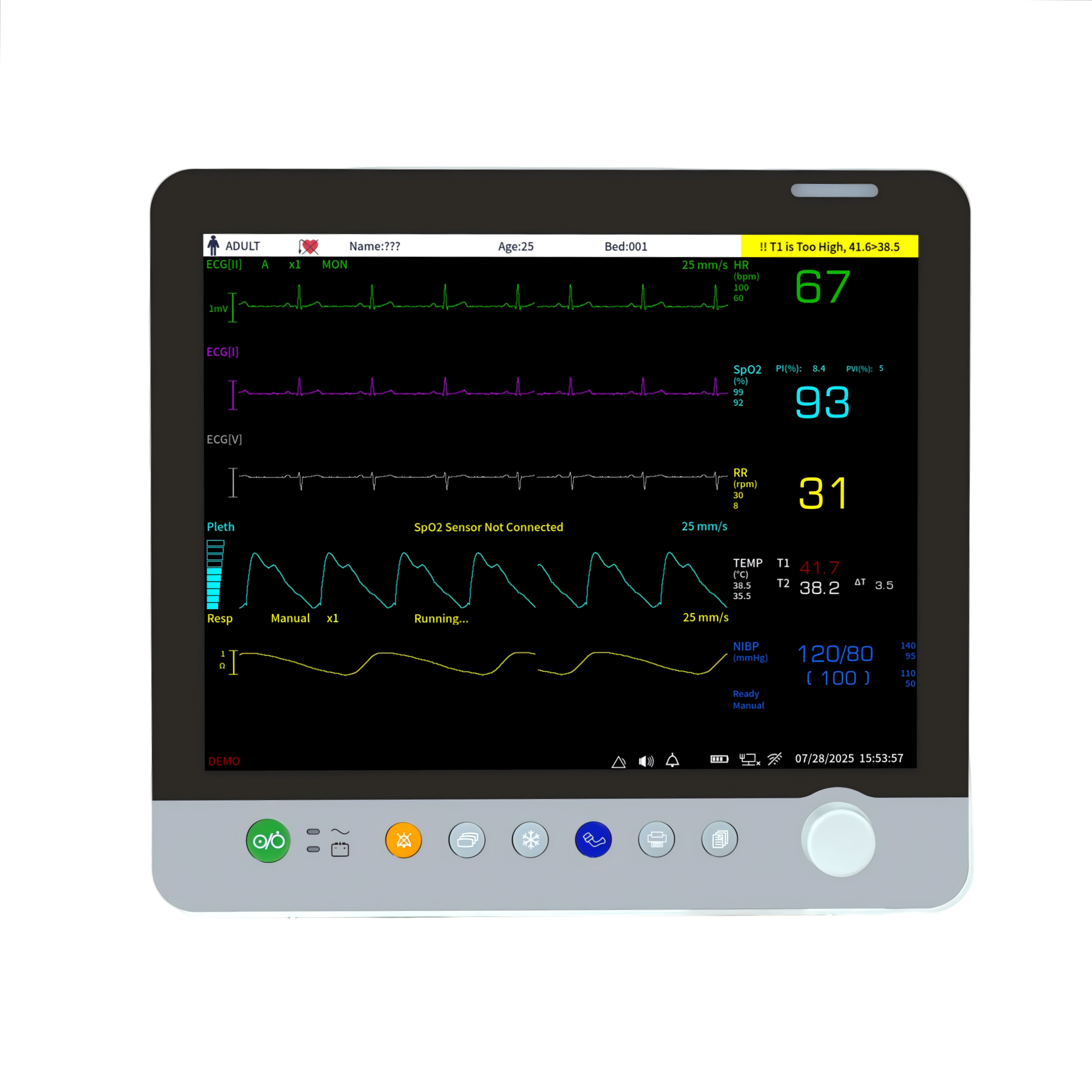 Customizable Parameters PM6800 PATIENT MONITOR