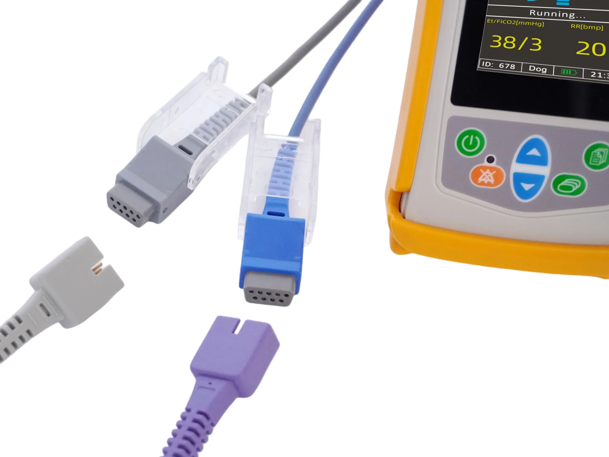 Visual and Audio Alarms portable vital signs monitor
