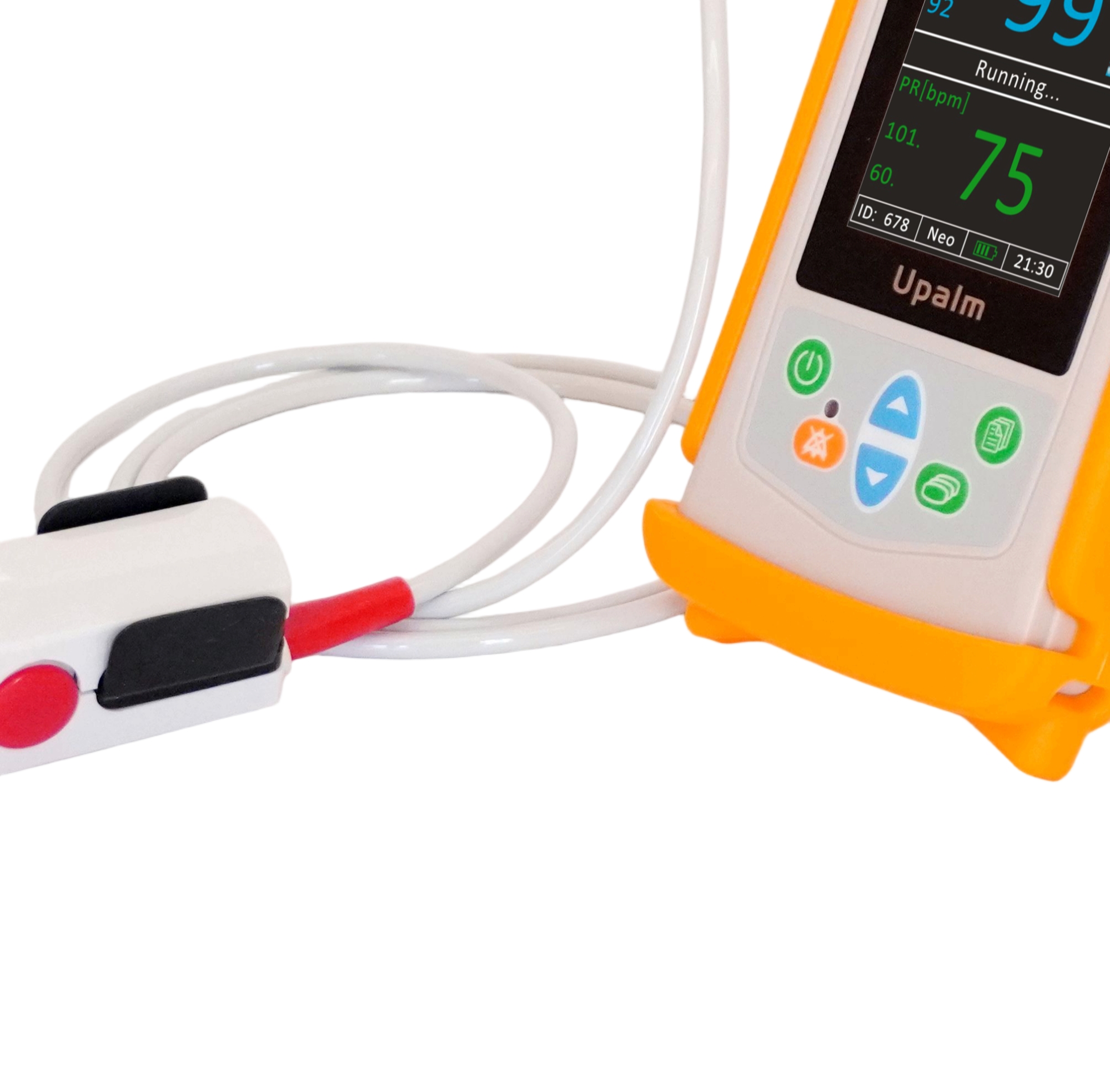 Visual and Audio Alarms ut100 handheld pulse oximeter